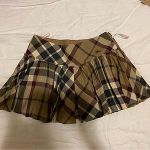 Burberry blue label novacheck plaid skirt with built in shorts